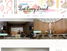 Tablet Screenshot of loveeverydetail.com